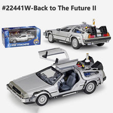 Load image into Gallery viewer, 1/24 Scale Metal Alloy Car Diecast Model Part 1 2 3 Time Machine DeLorean DMC-12 Model Toy Back to the Future Fly version Part 2