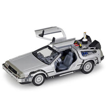 Load image into Gallery viewer, 1/24 Scale Metal Alloy Car Diecast Model Part 1 2 3 Time Machine DeLorean DMC-12 Model Toy Back to the Future Fly version Part 2